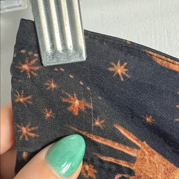 Farm Rio x Anthropologie Wide-Leg Trousers Sun Moon Print Size Small - Picture 4 of 16